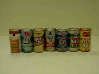 7 can lot of Australian Beer Cans, Toohey's, Fosters, Castlemaine, Flag Ale