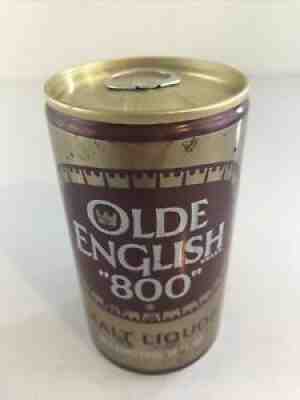 Olde English 800 12 oz Bottom Opened Pull Tab Old Beer Can