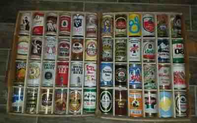 Vtg Lot 48 Beer Cans Pulltabs Collection Starter Estate find 60's to 80's ?