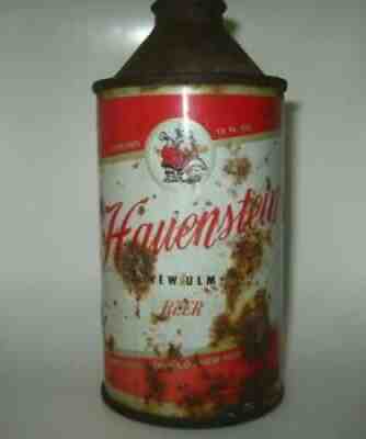 Old HAUENSTEIN "3.2%" CONE TOP BEER CAN New Ulm, Minnesota