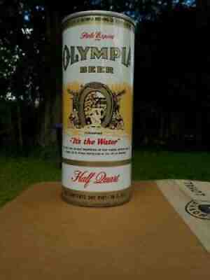 16 OZ OLYMPIA HALF QUART STRAIGHT STEEL OLD BEER CAN