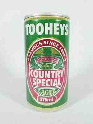 Vintage Tooheys Country Special Lager Beer Can 375ml Australian Aluminium