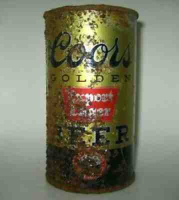Old COORS "THOROLY AGED" FLAT TOP BEER CAN Golden, Colorado IRTP