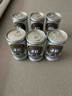 J.R Ewing's private stock 1980 beer can pull tab intact 6 pack