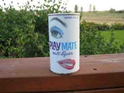 Clean PLAYMATE Bottom Opened Graphic Pull Tab Beer Can