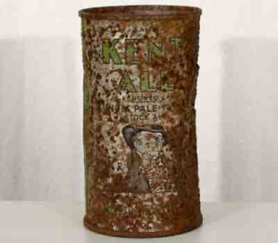 KENT ALE LONG OPENER OI FLAT TOP BEER CANS G KRUEGER NEWARK, NEW JERSEY NJ IRTP+