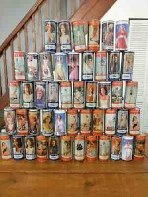 Vintage Steel Beer Can Lot of 48 Sexy Ladies Tennents 440 ml Some Very HTF