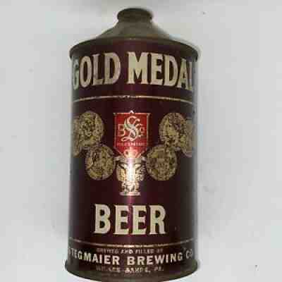Gold Medal Beer Quart Come Top Red Seal Stegmaier Brewing Wilkes-Barre PA IRTP