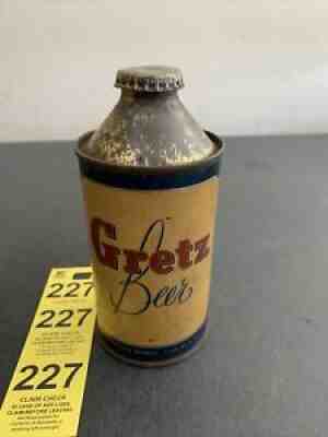 Cone Top Gretz Premium Steel Stienie Bottle Beer CanÂ Bicycle Man Philadelphia PA
