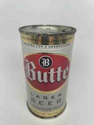 Butte Lager Beer - 1950â??s Flat Top Can. Butte, Montana - MT - Good Condition