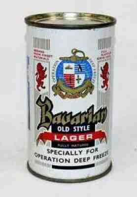 1960's Vintage Bavarian Old Style Lager Flat Top Beer Can Auckland New Zealand