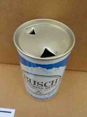 BUSCH NEW ALL ALUMINUM TAMPA FLORIDA 5 CITY CONTENTS AT SEAM OLD BEER CAN FLAT