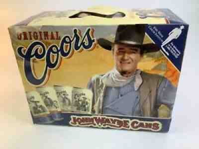 Full case COORS Banquet BEER CAN John Wayne Set Of 12 The DUKE-empties