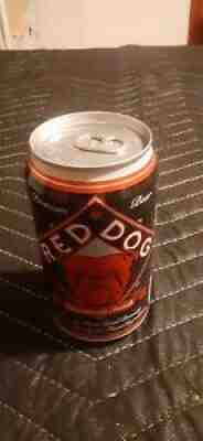 RARE Red Dog Empty Black Beer Can