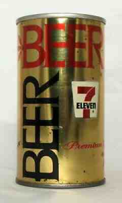7 Eleven Premium Beer 12 oz. Pull Top Beer Can-Hammonton, New Jersey