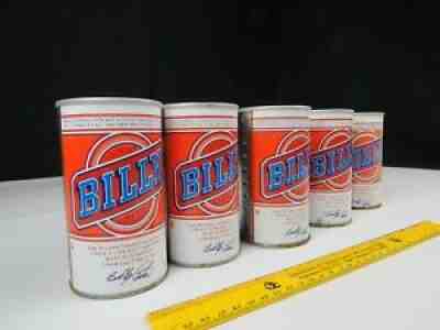 Vintage Empty Billy Beer Can West End Brewing Unopened Top Tab 5 Pack