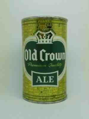 YELLOW-LAZY AGED-OLD CROWN ALE Flat Top Beer Can CENTLIVRE FORT WAYNE INDIANA