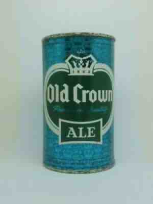 BLUE-LAZY AGED SET-OLD CROWN ALE Flat Top Beer Can CENTLIVRE FORT WAYNE INDIANA