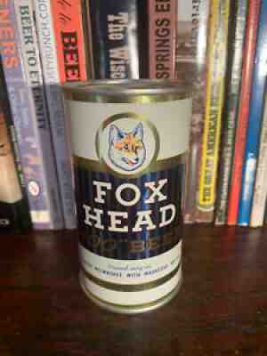 Fox Head "400" 12oz Flat Top Beer Can High Grade! EMPTY