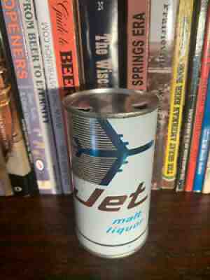 Jet malt Liquor 12oz Flat Top Beer Can Chicago Higher Grade EMPTY