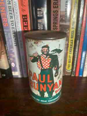 Paul Bunyan 12oz Flat Top Beer Can Waukesha Grn Mountain State version EMPTY