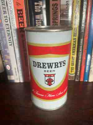 Drewrys 12oz Flat Top Beer Can High Grade! EMPTY