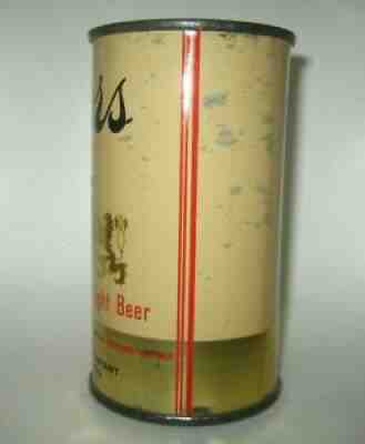 Old COORS "RED STRIPES" FLAT TOP BEER CAN Golden, Colorado