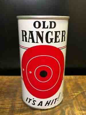 OLD RANGER *** ZIP TOP *** Beer Can Flat Pull Tab **** STUNNER *** NEAR PERFECT