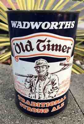 vintage Empty OLD TIMER 1/2 Gallon Flat Top Beer Can CLEAN!