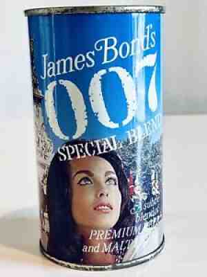 James Bond's 007 Special Blend National Brewing Beer Authentic Can RARE Bank Top