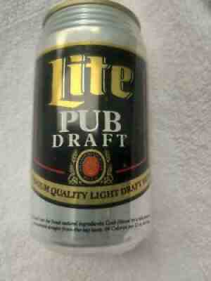 AWESOME TUFF LIGHT PUB DRAFT BY MILLER TEST TAB TOP BEER CAN/CANS