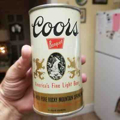 ð??¥COORS BANQUET Flat Top Steel Beer Can. VERY NICE DISPLAY CAN. Vintage. ð??ð?» ?³ 