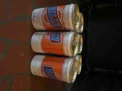Billy Beer 6 pack With Original Plastic Holder Beer Cans 5 out of 6 full