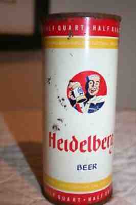 Heidelberg Beer 16 oz. 1950's flat top beer can from Tacoma, Washington