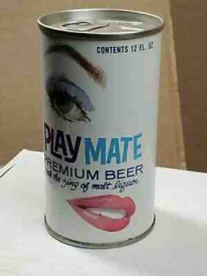 PLAYMATE BEER CAN. Pull TAB. NICE. BEER, NOT MALT LAGER 1000 times tougher