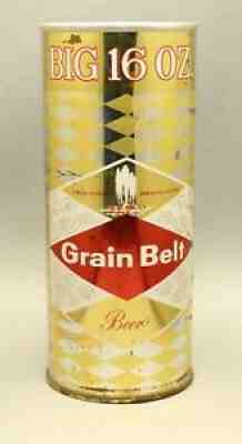 Grain Belt Pint Pull Tab Beer Can from Minneapolis. Tough "Big Size" version.