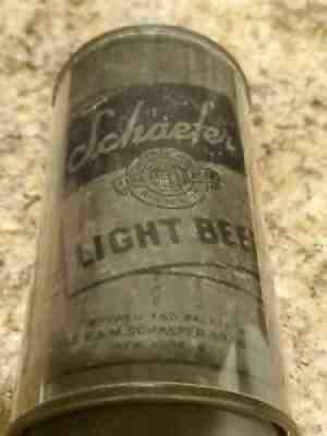 Rare WWII Schaefer Light Beer Olive Drab Flat Top Can