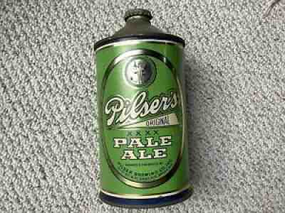 Vintage Pilsers Cone Top Beer Can Quart Size Rare!