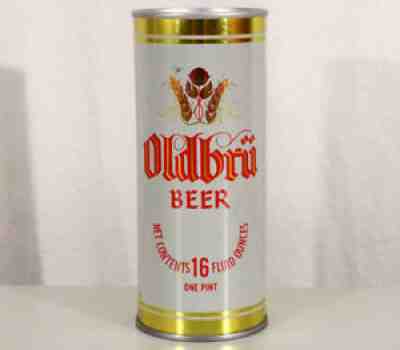 OLDBRU 16 OUNCE PULL TAB BEER CAN BURGERMEISTER SAN FRANCISCO, CALIFORNIA 16 OZ.