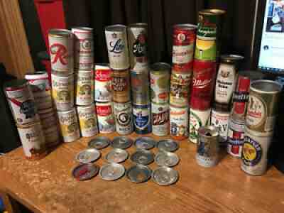 35X VINTAGE BEER CAN COLLECTION OLYMPIA COLUMBIA ACME SCHMIDT PBR / WRONGWAY052