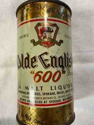 Bohemian Old English 600 flat top beer can. Spokane washington