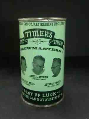 Vintage 1957 American Can Co. Old Timers Brew retirement beer can