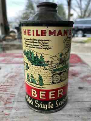 OLD STYLE CONE TOP **** Beer Can Flat *** RIBBED CONE **** VERY NICE # 177- 06