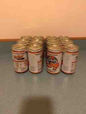 6 PK. 1981 Hudepohl 12 oz. Hu Dey Cincinnati Bengals Beer Cans