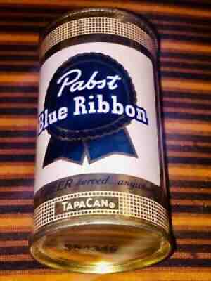 Pabst Blue Ribbon Flat Top Beer Can PBR milwaukee wisconsin vintage antique old