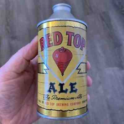 Spectacular Indoor Red Top Ale Cone Top Beer Can, Cincinnati, Ohioï¿¼. Pristine!!!