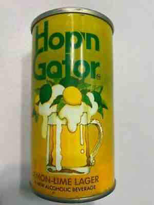 Hop n Gator Lemon Lime Lager rare beer can 1969 Pittsburgh vintage (empty)