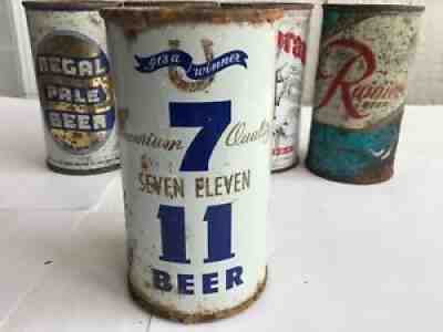 7 Eleven flat top beer can