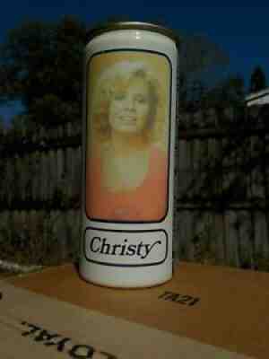 TEST CHRISTY TENNENT TENNENTS PRETTY GIRL WOMEN OLD BEER CAN 15.5 OZ 440