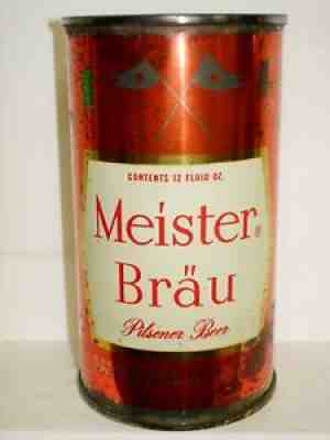 MEISTER BRAU (ICE BOATING - SERIES CAN) "PETER HAND" FLAT TOP Beer Can B399